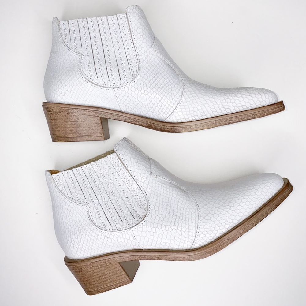 Gabriella Ankle boots white leather size 37 - Picture 6 of 6